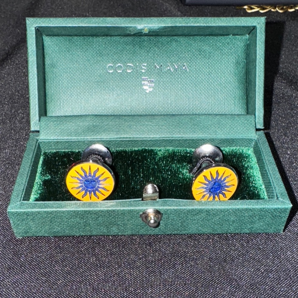 Codis Maya Sun Cufflinks - Picture 2 of 4